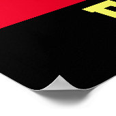 Fußballkunst Poster (Ecke)