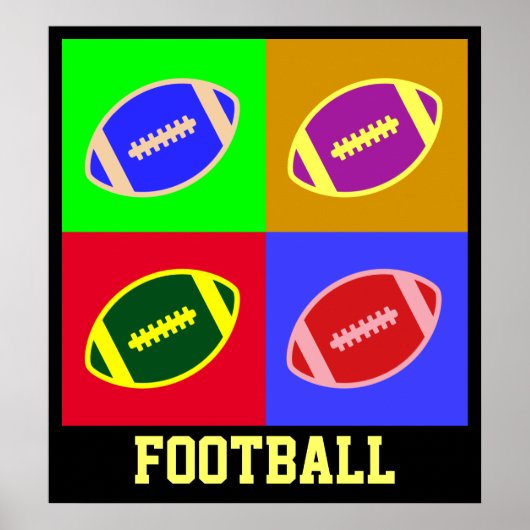 Fußballkunst Poster (Vorne)