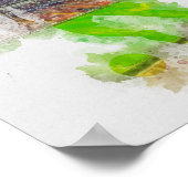 Fußballkunst Poster (Ecke)