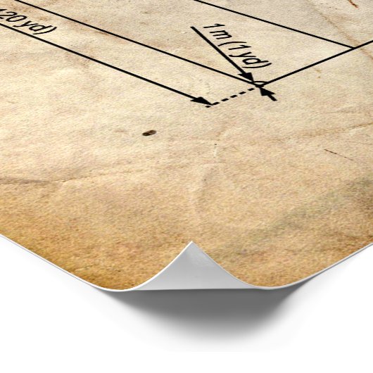 Fußballkunstpatent Poster (Ecke)