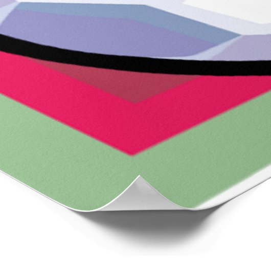 Fußballkunstposter Poster (Ecke)