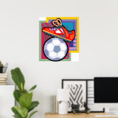 Fußballkunstposter Poster (Heimbüro)