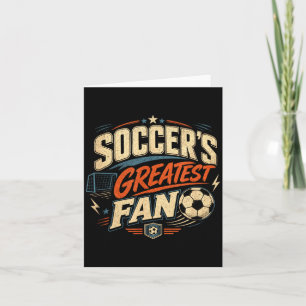 Fußballliebhaber Fußballfan Spieler Idee cool  Karte
