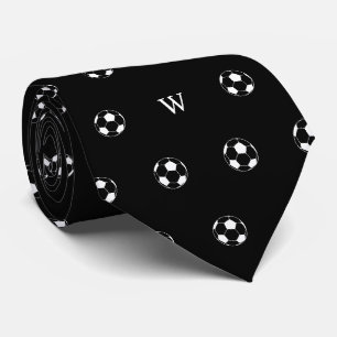 Fußballliebhaber-Geschenk Monogramm Initialen Schw Krawatte