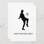 Fußballliebhaberin zum Geburtstag (Vorne/Hinten)