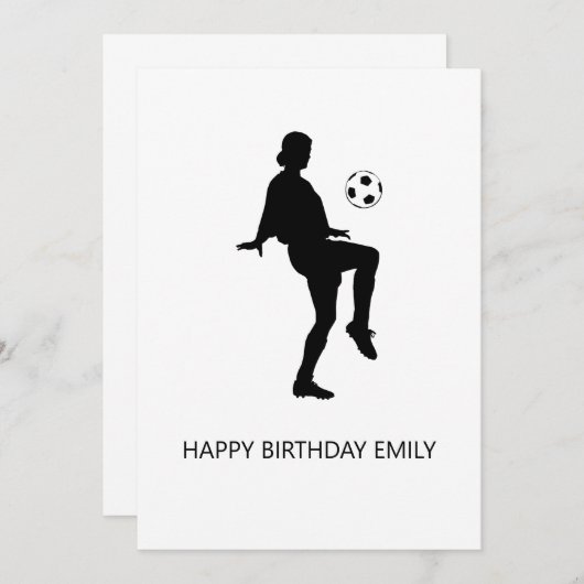 Fußballliebhaberin zum Geburtstag (Vorne/Hinten)