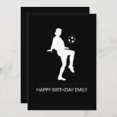 Fußballliebhaberin zum Geburtstag (Vorne/Hinten)