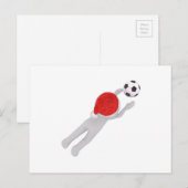 Fußballliga Feiertagspostkarte (Vorne/Hinten)