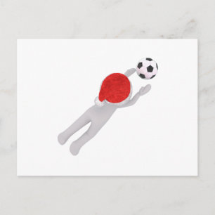 Fußballliga Feiertagspostkarte