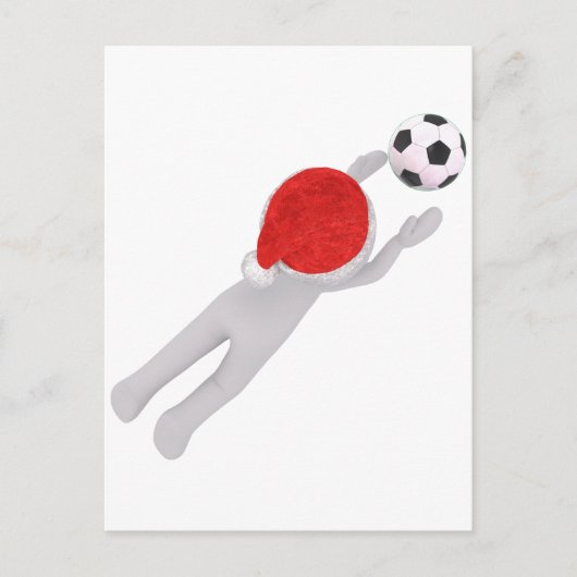 Fußballliga Feiertagspostkarte (Vorderseite)