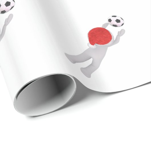 Fußballliga Geschenkpapier (Rolleneckpunkt)