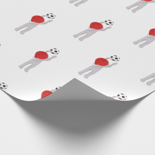 Fußballliga Geschenkpapier (Ecke)