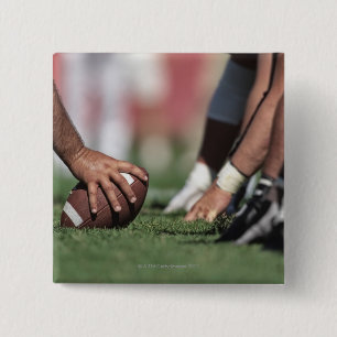 Fußballlinie des Gedränges Button