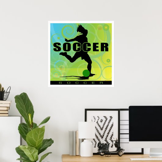 Fußballmädchen1 Poster (Heimbüro)