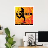 Fußballmädchen3 Poster (Heimbüro)