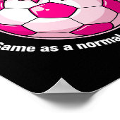 Fußballmädchen-Definition Poster (Ecke)