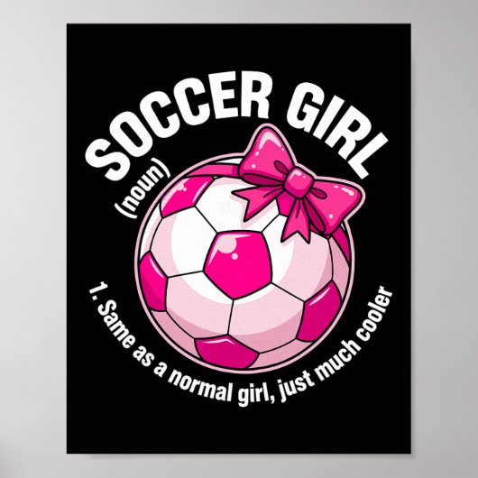 Fußballmädchen-Definition Poster (Vorne)