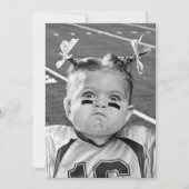 Fußballmädchen Einladung (Vorderseite)