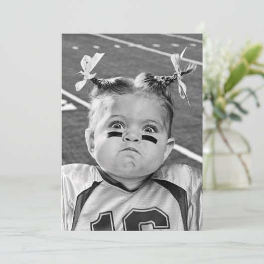 Fußballmädchen Einladung (Stehend Vorderseite)