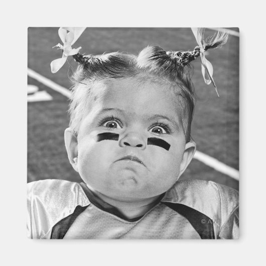 Fußballmädchen Magnet (Vorne)