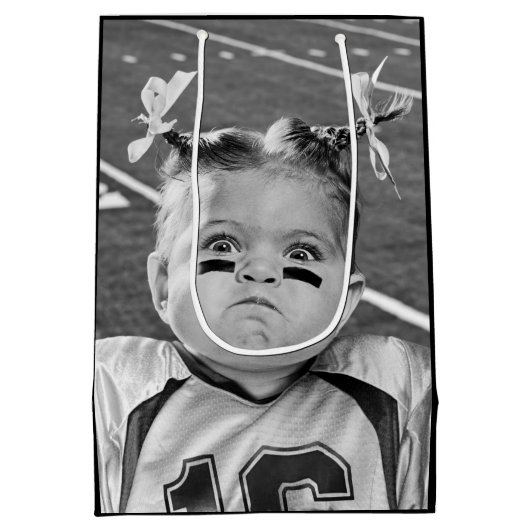 Fußballmädchen Mittlere Geschenktüte (Rückseite)