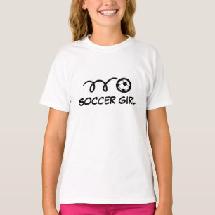 Fußballmädchen-Shirts im Rosa und in anderen T-Shirt