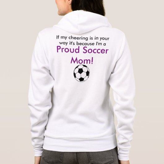 Fußballmamma-Sweatshirt Hoodie (Rückseite)