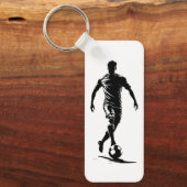 Fußballmann mit Ball Schlüsselanhänger (Vorderseite)
