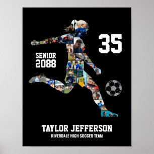 Fußballmannschaft Damen Sportarten Benutzerdefinie Poster
