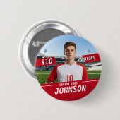 Fußballmannschaft der Oberstufe Spieler Benutzerde Button (Vorne & Hinten)