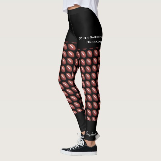 Fußballmannschaft, Fake Schwarze Shorts, Name Leggings (Links)