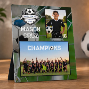 Fußballmannschaft   Foto-Erinnerungsgeschenk Fotoplatte