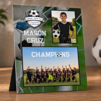 Fußballmannschaft | Foto-Erinnerungsgeschenk Fotoplatte