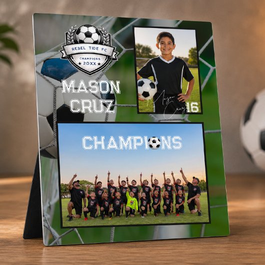 Fußballmannschaft | Foto-Erinnerungsgeschenk Fotoplatte