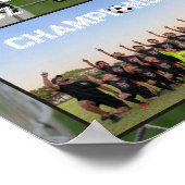 Fußballmannschaft | Foto-Erinnerungspartner Poster (Ecke)