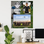 Fußballmannschaft | Foto-Erinnerungspartner Poster (Heimbüro)