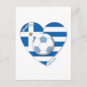 Fußballmannschaft "GRIECHENLAND" Fútbol Grecia Fuß Postkarte
