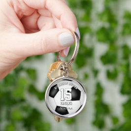 Fußballmannschaft nennt Mädchen Jungen personalisi Schlüsselanhänger