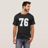 Fußballmannschaft Nummer 76 American Rugby Team, C T-Shirt (Vorne ganz)
