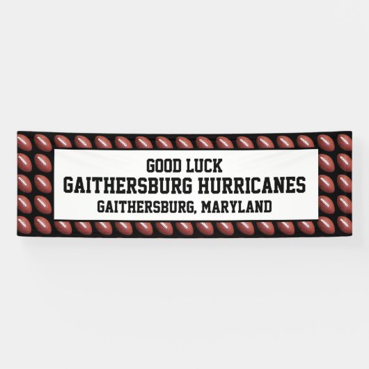 Fußballmannschaft, Personalisierte Text-Viel Glück Banner (Horizontal)