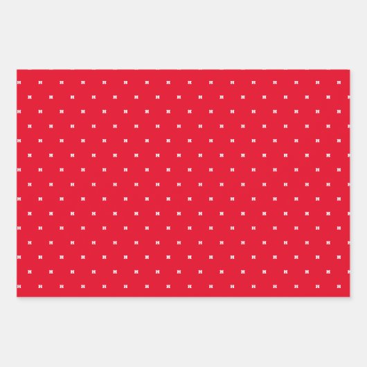 Fußballmannschaft roter personalisiert geschenkpapier set (Vorderseite 2)