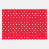 Fußballmannschaft roter personalisiert geschenkpapier set (Vorderseite)