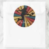 Fußballmannschaft Runder Aufkleber (Tasche)