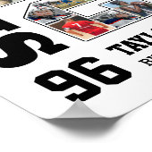 Fußballmannschaft Senior 2026 Sportfoto-Collage Poster (Ecke)