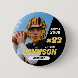Fußballmannschaft Senior Night Benutzerdefinierte Button