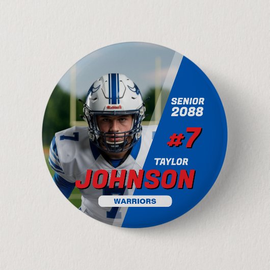 Fußballmannschaft Senior Night Benutzerdefinierte Button (Vorderseite)