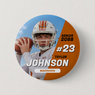 Fußballmannschaft Senior Night Benutzerdefinierte Button