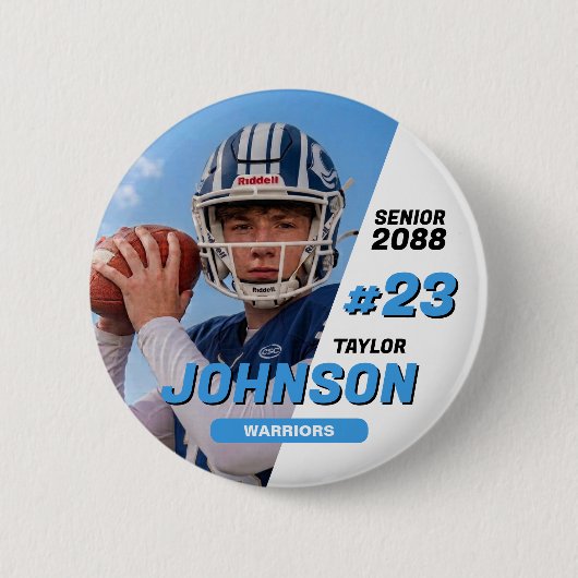 Fußballmannschaft Senior Night Benutzerdefinierte Button (Vorderseite)
