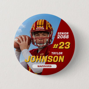 Fußballmannschaft Senior Night Benutzerdefinierte Button