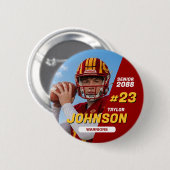 Fußballmannschaft Senior Night Benutzerdefinierte Button (Vorne & Hinten)